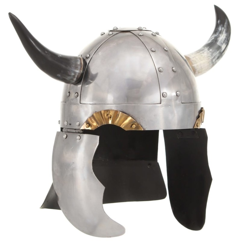 Casque de viking pour GN Argenté Acier 