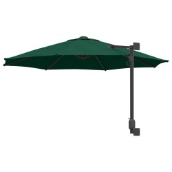 Parasol mural vert 250 cm 