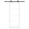 Porte coulissante avec le kit de quincaillerie 'ORKDAL'Blanche 83 x 202 cm 