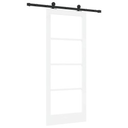 Porte coulissante avec le kit de quincaillerie 'ORKDAL'Blanche 83 x 202 cm 