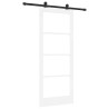 Porte coulissante avec le kit de quincaillerie 'ORKDAL'Blanche 83 x 202 cm 