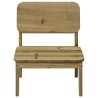 Chaise de jardin 60x52,5x72 cm bois de pin imprégné 