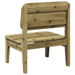 Chaise de jardin 60x52,5x72 cm bois de pin imprégné 