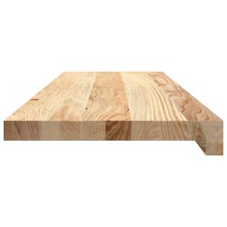 Marches d'escalier 2 pcs non traité bois de chêne massif 