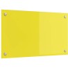 Dosseret de cuisine en verre trempé jaune 70x40x0,6 cm 