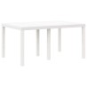 Ensemble de Salle à Manger Jardin 5 pcs Blanc 150 x 100 x 73 cm 