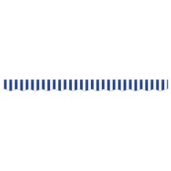 Balustrade de store pour cadre de 2,5 m - Bleu et Blanc, dimensions 2,3x0,2 m 