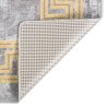 Tapis lavable antidérapant 160x230 cm gris 