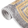 Tapis lavable antidérapant 160x230 cm gris 