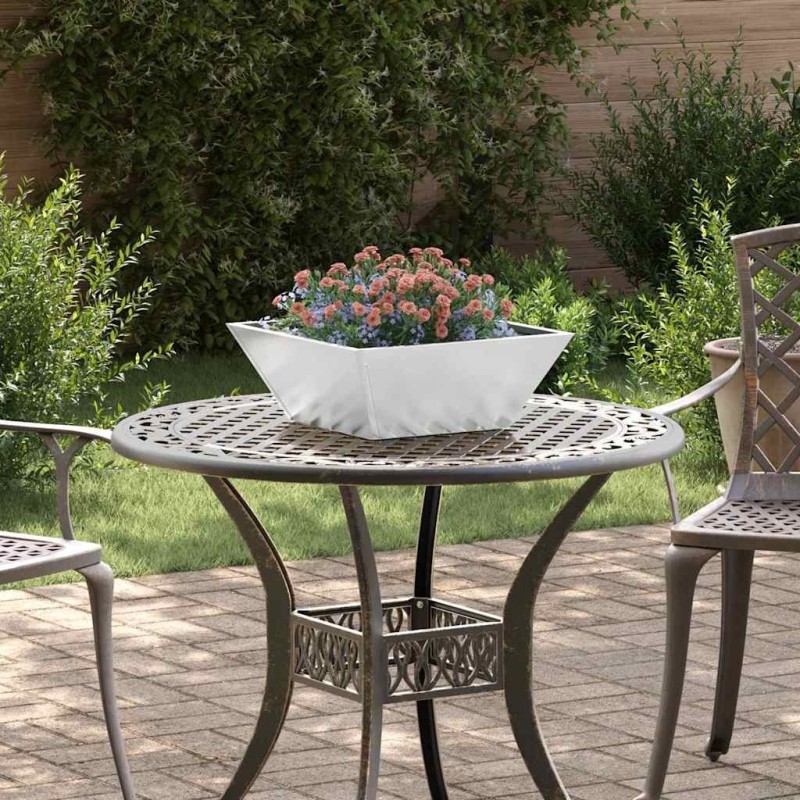 Jardinières en bowl , 5 pièces, 40x40x15 cm, en acier galvanisé. 