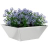 Jardinières en bowl , 5 pièces, 40x40x15 cm, en acier galvanisé. 