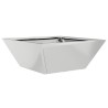 Jardinières en bowl , 5 pièces, 40x40x15 cm, en acier galvanisé. 