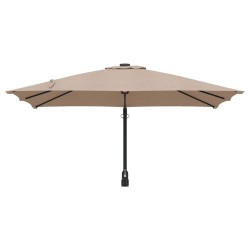 Parasol de Jardin Mural Taupe 247 cm 