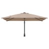 Parasol de Jardin Mural Taupe 247 cm 