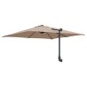 Parasol de Jardin Mural Taupe 247 cm 