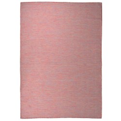 Tapis à tissage plat d'extérieur 160x230 cm Rouge 