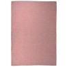 Tapis à tissage plat d'extérieur 160x230 cm Rouge 