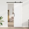 Porte coulissante avec kit de quincaillerie 'ORKDAL'en bois massif blanc 