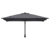 Parasol de jardin mural anthracite 247 cm 