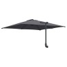Parasol de jardin mural anthracite 247 cm 