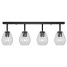 Lustres de Plafond avec Abat-jour en Verre Réglable Anthracite E27 