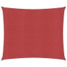 Voile d'ombrage 160 g/m² Rouge 5x5 m PEHD 