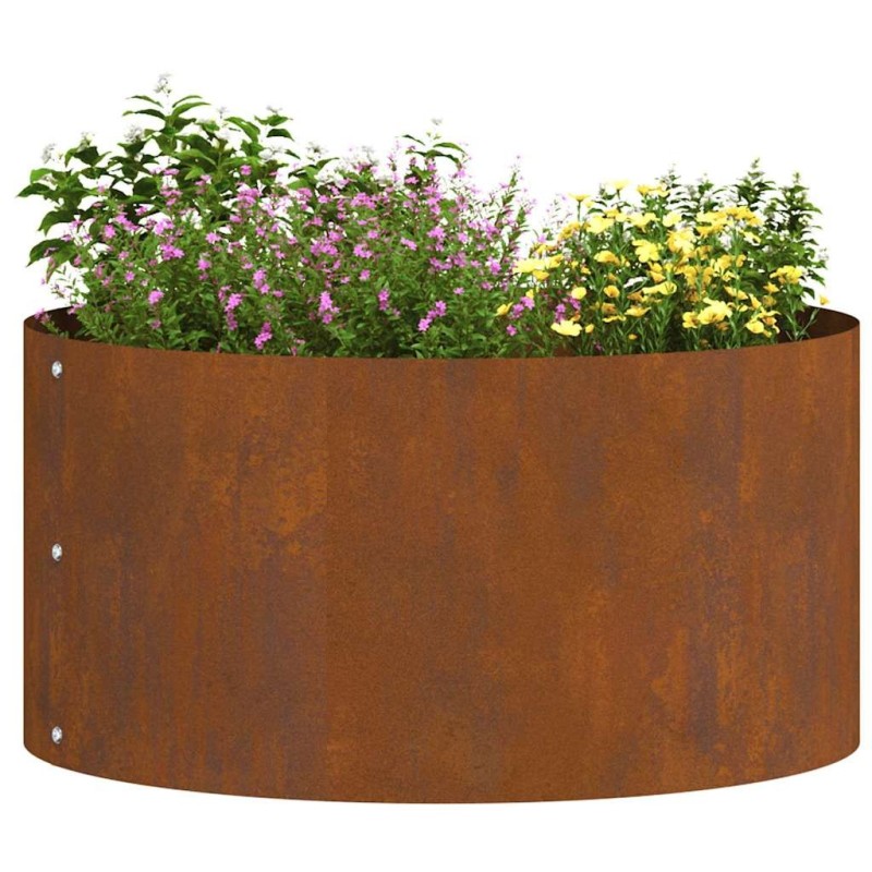 Pot en acier corten Acier corten Grand Durable Rond 