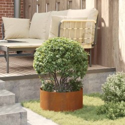 Pot en acier corten Acier corten Grand Durable Rond 