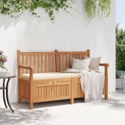 Banc de Rangement de Jardin Marron 150 x 60 x 90 cm 