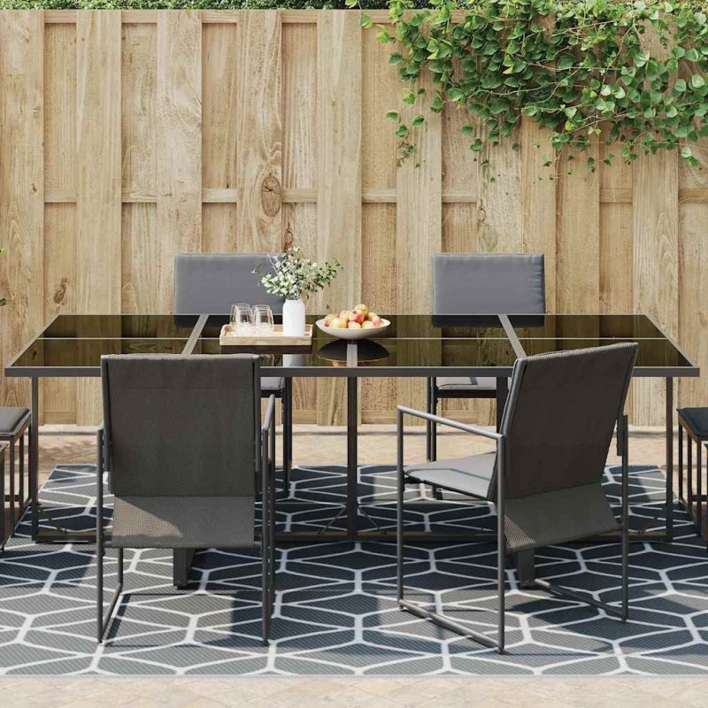 Tapis d'extérieur 'ARAKIL'Gris 250x250 cm PP 