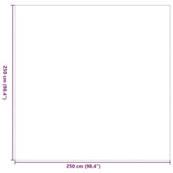 Tapis d'extérieur 'ARAKIL'Gris 250x250 cm PP 
