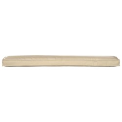 Coussins de Palette pour banc, 2 pcs, Beige, 200x40x8 cm, en tissu Oxford. 