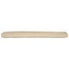 Coussins de Palette pour banc, 2 pcs, Beige, 200x40x8 cm, en tissu Oxford. 