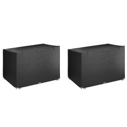 Housses de balancelle 2 pcs 12 œillets 215x150x130/150 cm PE 