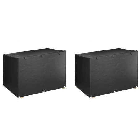 Housses de balancelle 2 pcs 12 œillets 215x150x130/150 cm PE 