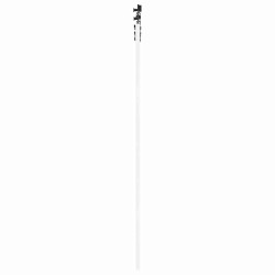 Porte coulissante avec quincaillerie blanche 73,5x211 cm en bois de pin 