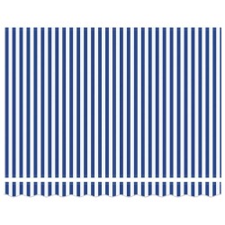Auvent Rétractable Bleu et Blanc 300x250 cm 