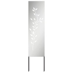 Panneau décoratif de jardin Argenté 32 x 140 cm Acier galvanisé 