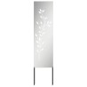 Panneau décoratif de jardin Argenté 32 x 140 cm Acier galvanisé 