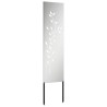 Panneau décoratif de jardin Argenté 32 x 140 cm Acier galvanisé 