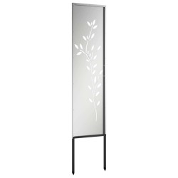 Panneau décoratif de jardin Argenté 32 x 140 cm Acier galvanisé 