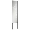 Panneau décoratif de jardin Argenté 32 x 140 cm Acier galvanisé 