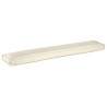 Coussins de Palette pour Banc 2 pcs Crème 200x40x8 cm Tissu Oxford 