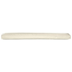 Coussins de Palette pour Banc 2 pcs Crème 200x40x8 cm Tissu Oxford 