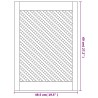 Portes d'armoires en treillis 2 pcs 49,5x69 cm pin massif 
