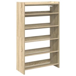 Étagère à chaussures chêne sonoma 60x25x100cm bois d'ingénierie 
