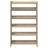 Étagère à chaussures chêne sonoma 60x25x100cm bois d'ingénierie 