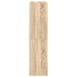 Étagère à chaussures chêne sonoma 60x25x100cm bois d'ingénierie 