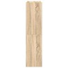 Étagère à chaussures chêne sonoma 60x25x100cm bois d'ingénierie 