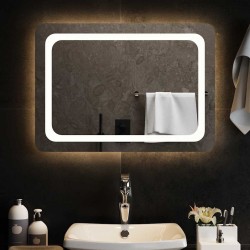 Miroir de salle de bain à LED 70x50 cm 